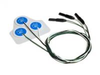 MDPro Radio Translucent, Neonatal Pre-wired, 3 Lead ECG Electrodes, AAMI, 18" (45.7 cm), Box of 100 packs (each pk contains 2 electrodes)
