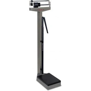 Detecto 437S Stainless Steel Mechanical Eye-Level Physician's Scale, Weigh Beam, 400 lb x 4 oz