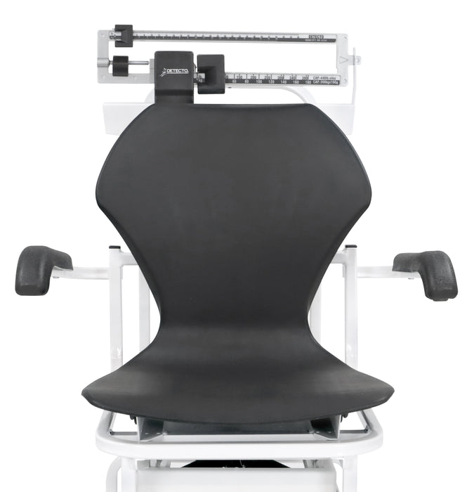 Detecto 4751 Mechanical Chair Scale, Weighbeam, 440 lb x 4 oz / 200 kg x 100 g
