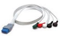 Mindray ECG leadwires, 5 lead, single patient use, snap, AAMI, 24" (pkg of 20)
