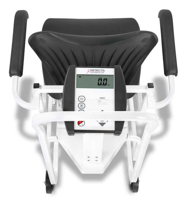 Detecto 6475-C-AC Digital Chair Scale, 400 lb x .2 lb / 180 kg x .1 kg, BT / WiFi