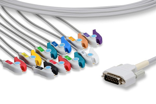 Edan Compatible Direct-Connect EKG Cable