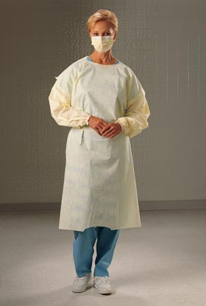 Halyard Controlª Cover Gown, Yellow, Universal, Note: Can Be Used In The PPE Dispensing System, 100/cs (24 cs/plt) 