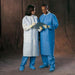 Halyard Basic Plus Lab Coat, Blue, Medium, 25/cs 