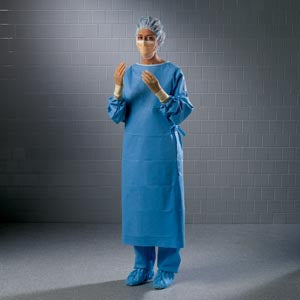Halyard Surgical Gown, X-Large, Sterile, Fabric Reinforced, 28/cs 